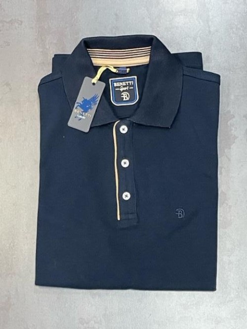 SOLD OUT - BENETTI - DANNY - NAVY POLO TSHIRT